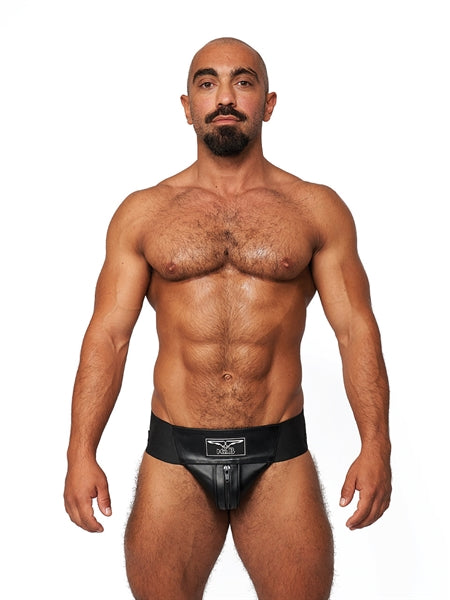 Mister B Leather Premium Jockstrap - Schwarz