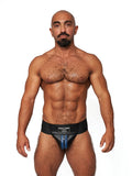 Mister B Leather Premium Jockstrap - Blau