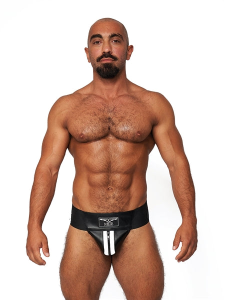 Mister B Leather Premium Jockstrap - White