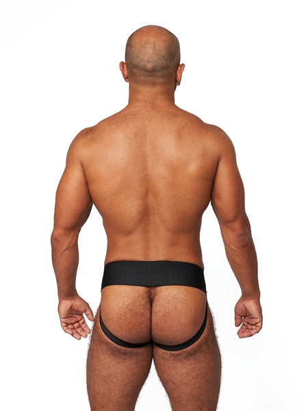 Mister B Leather Premium Jockstrap - szare