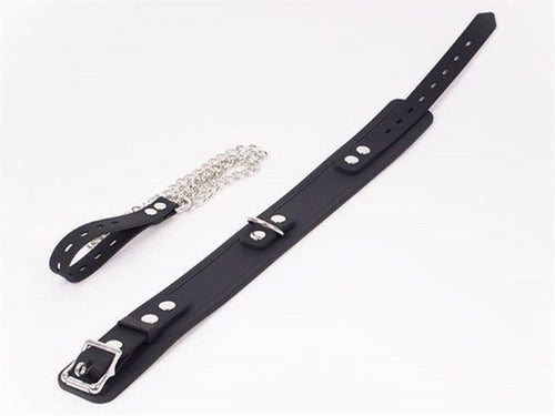 Biothane Sklavenhalsband mit Leine