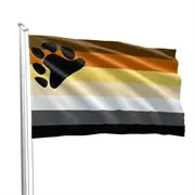 Bear Pride Flag 90 x 150 cm Rawr Cave