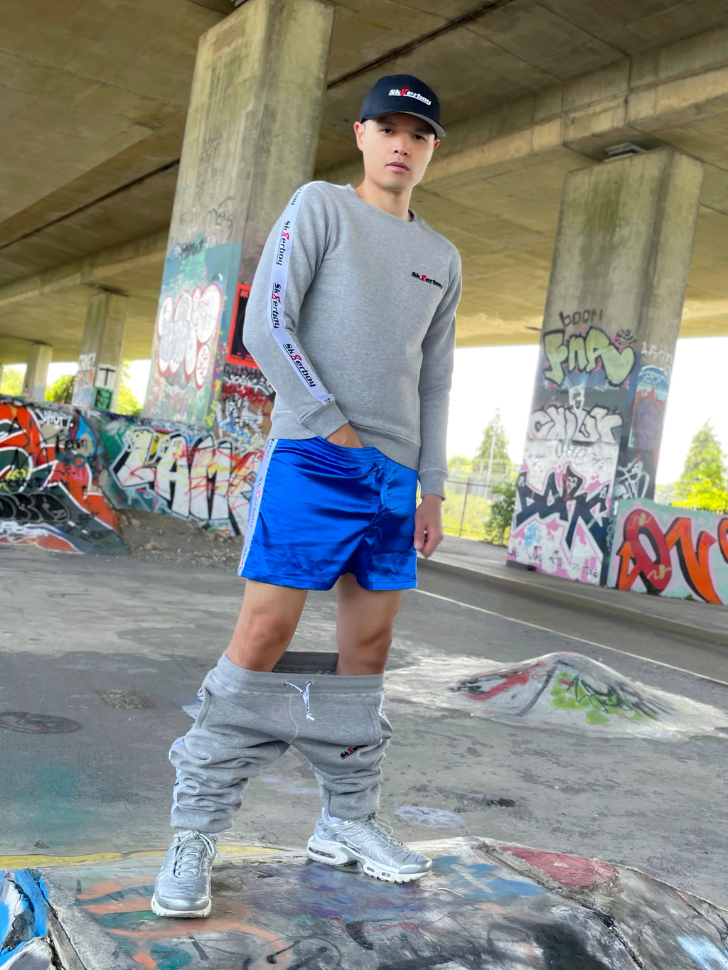 Sk8erboy® Glänzende Boxershorts blau