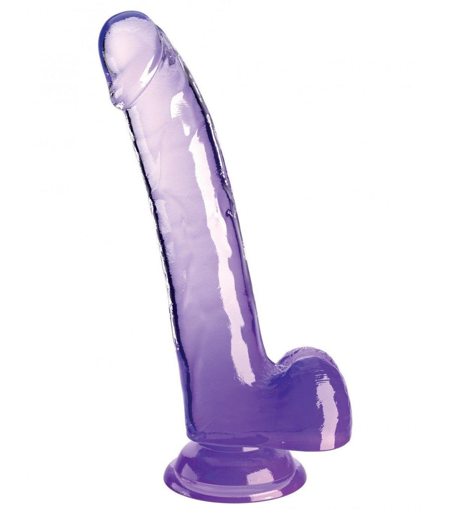 9" WITH BALLS PURPLE