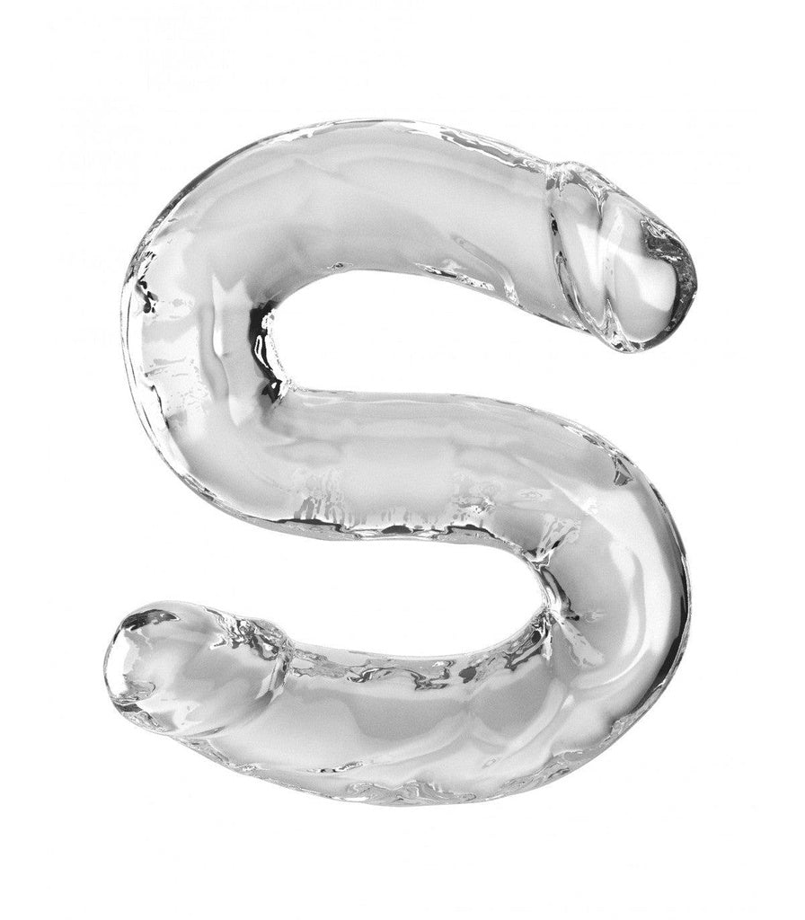 18" PODWÓJNE DILDO PRZEŹROCZYSTE