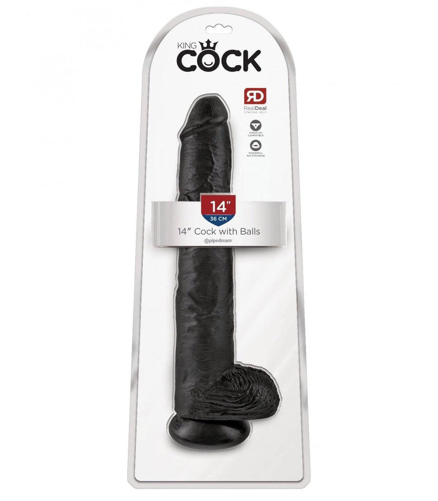 14" HAHN MIT KUGELN SCHWARZ