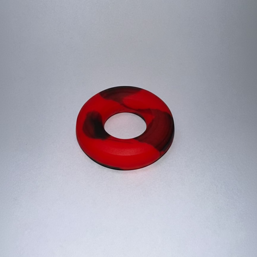 GNRS Penis Ring Red - Soft Silicone Comfort Ring - Rawr Cave