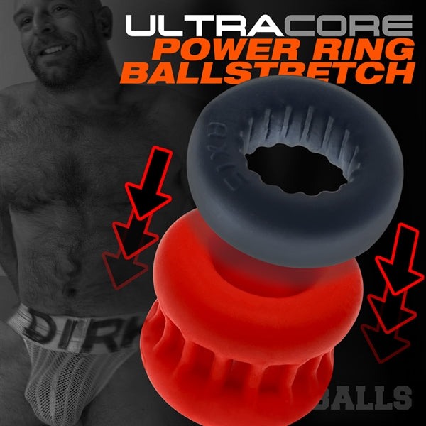 Oxballs ULTRACORE Core Hodensackspreizer mit Axis Ring - Red Ice
