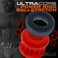 Oxballs ULTRACORE Core Hodensackspreizer mit Axis Ring - Red Ice
