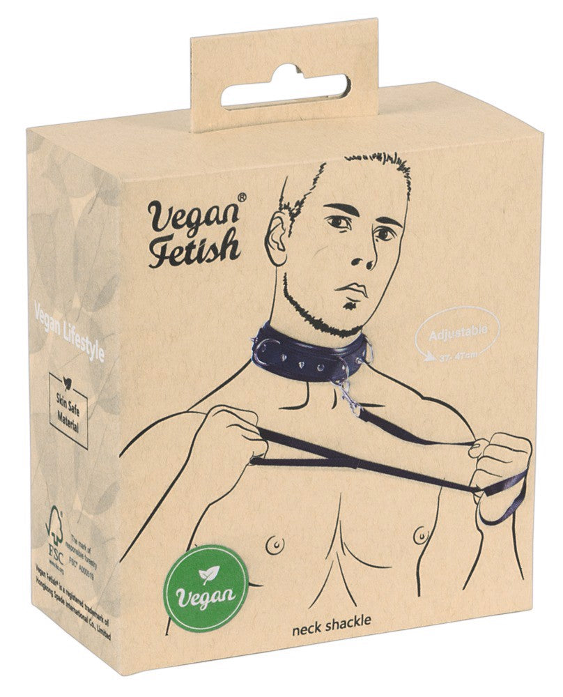 Vegan Fetish Collar and Leash Set Vegan Fetish