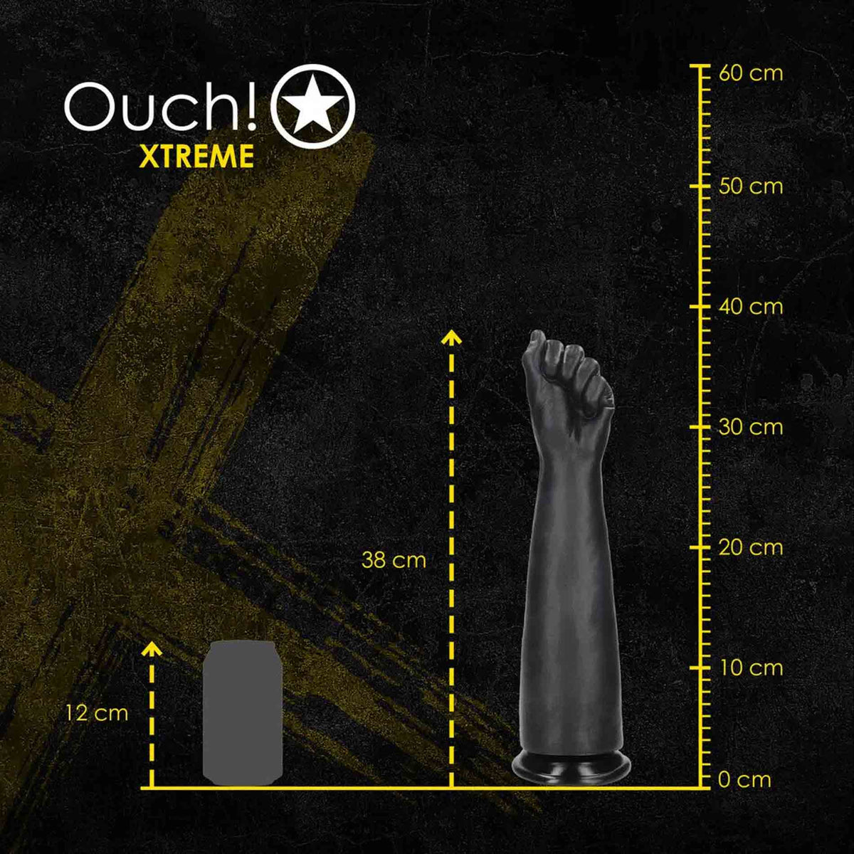 Fist of Pleasure XL - Fist Dildo - 1336 gr / 35 cm - Black SHOTS