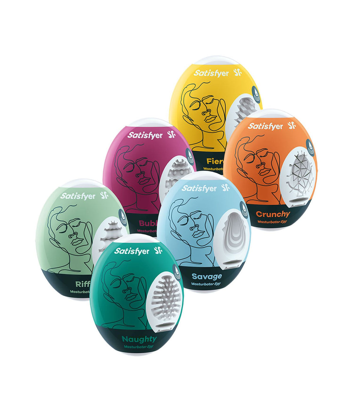 Satisfyer Masturbator Eggs - Set of 6 Satisfyer